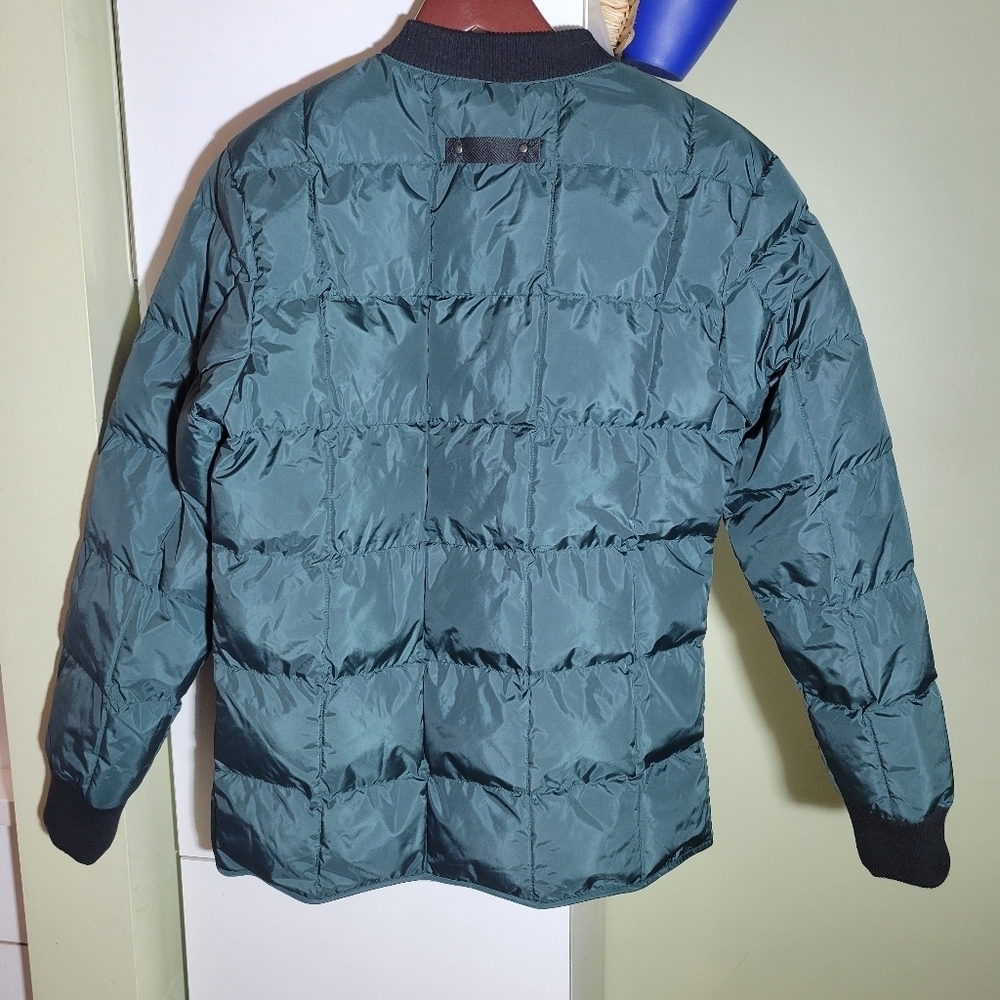 Tretorn FIELD LINER Womens - Down padded quilted coat jacket puffer green large - Picture 8 of 13